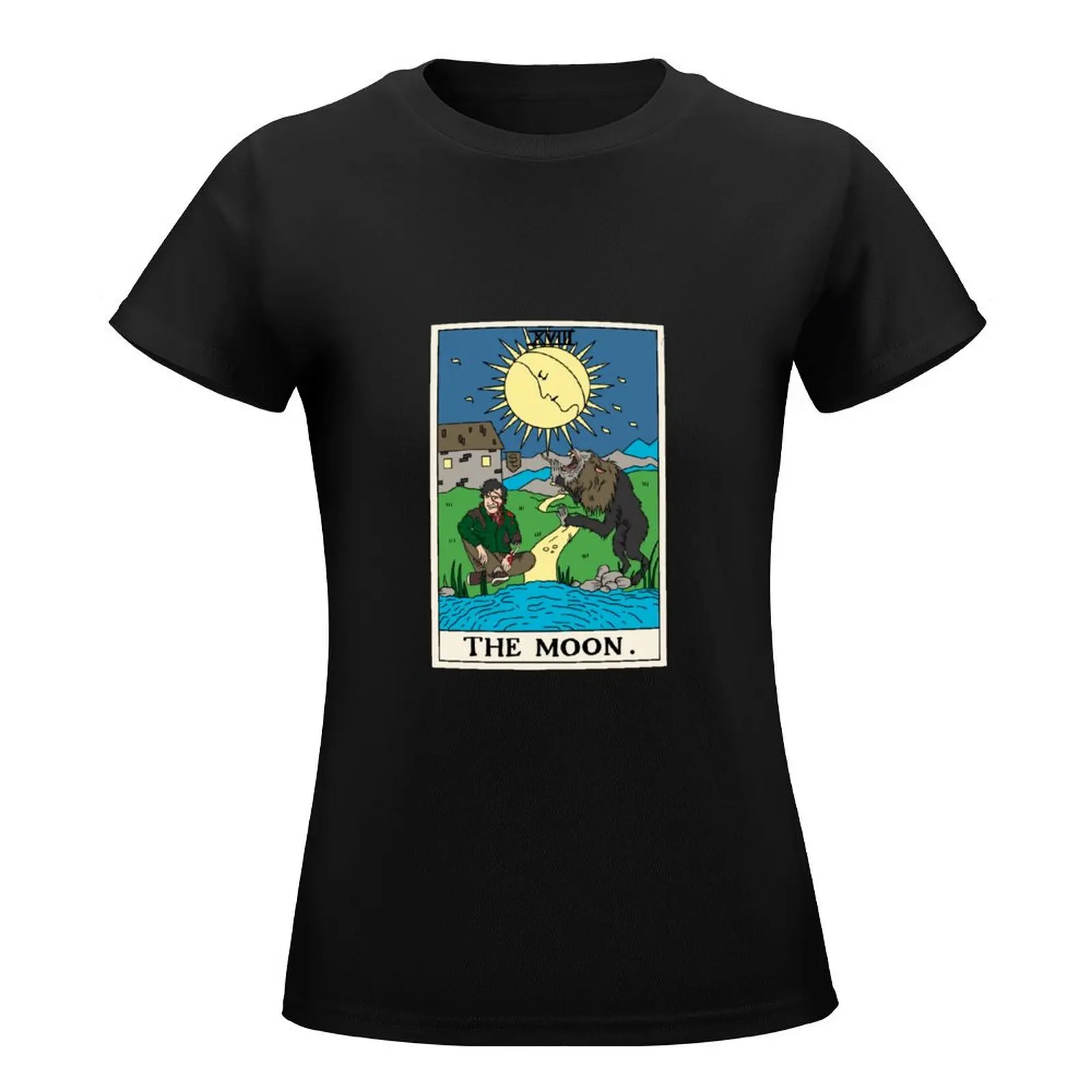 Horror Arcana: The Moon T-Shirt Blouse cute clothes summer clothes lady clothes Womens graphic t shirts