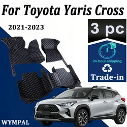Non-hybrid Vehicle Car Floor Mats For Toyota Yaris Cross Yarisu Kurosu XP210 2021 2022 2023 Waterproof Pads Car Accessories 2012