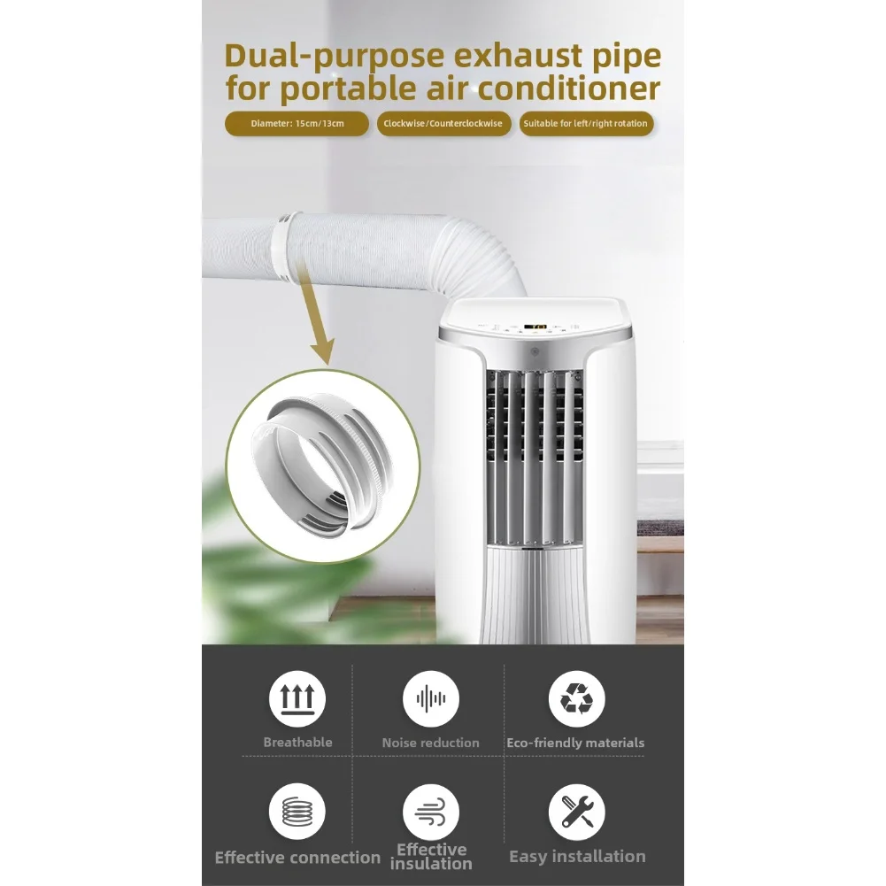 Efficient Airflow Connection Duct Reducer Air Conditioning Adapter Efficient Cooling Performance Compact And Portable