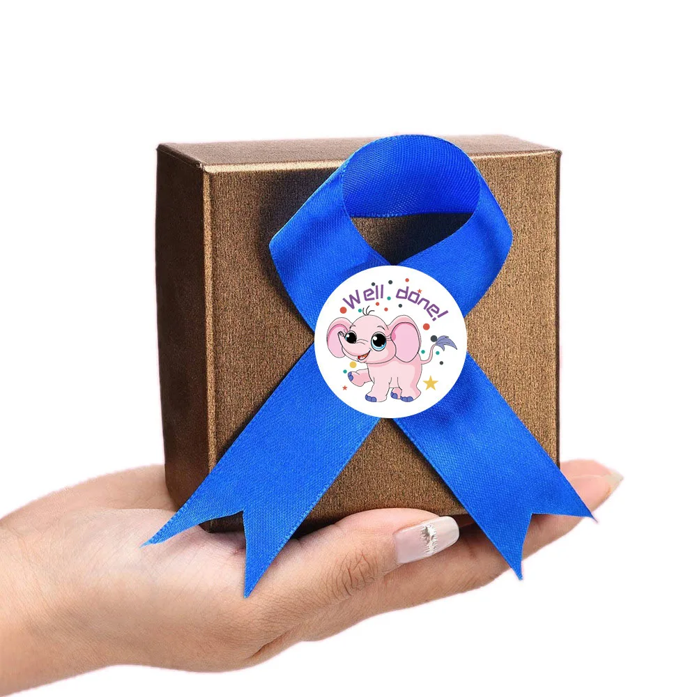 500Pcs 1inch Good Job Stickers Roll for Envelope Praise Reward Kids Student School Work Label Korean Stationery Sealing Lables