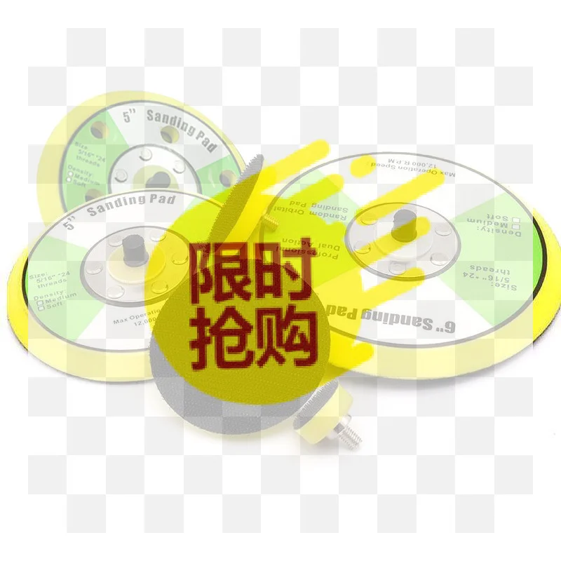 【BA】Polishing Sanding Pad Pneumatic Sander Disc Backer Plate Hook&Loop Thread For Grinder Rotary Tool