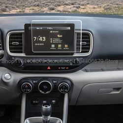 Tempered glass protector film For Hyundai Venue 2022-2024  8inch Car radio GPS Navigation touchscreen anti-scratch interior