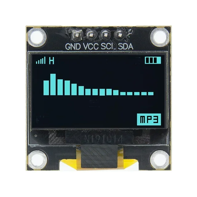 0.96- inch IIC Serial White OLED Display Module 128X64 I2C SSD1306 LCD Screen Board GND VCC SCL SDA 0.96" for arduino oled black