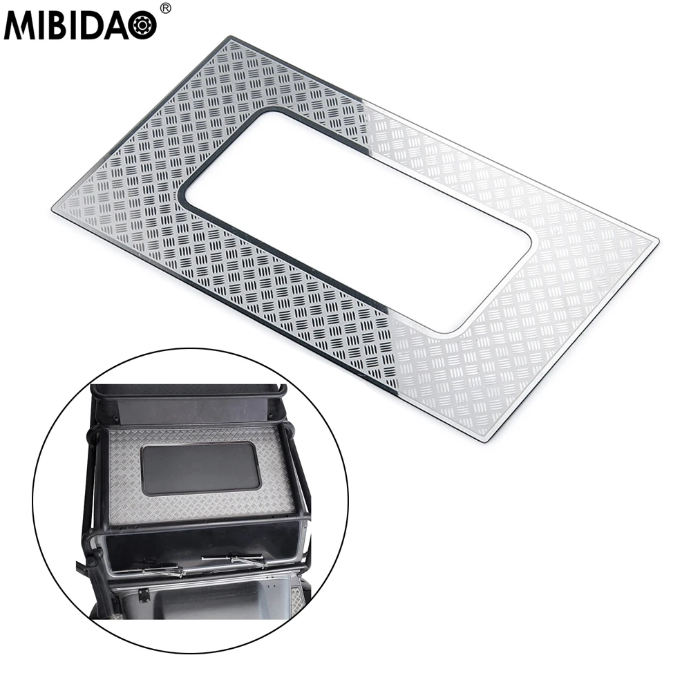 MIBIDAO Metal Anti Slide Skylight Protective Plate Sunroof Trim Panel For 1/10 TRX-4 TRX4 Defender RC Car Decor Parts