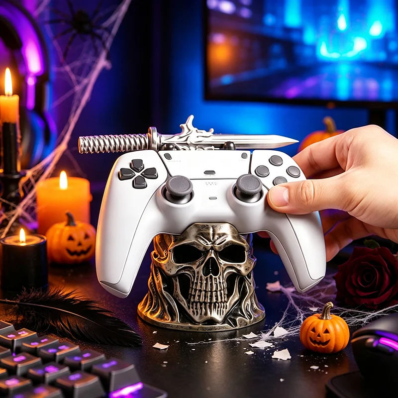 Gaming Accessories Room - 2026 Yeni Cadılar Bayramı Kafatası Reçine
