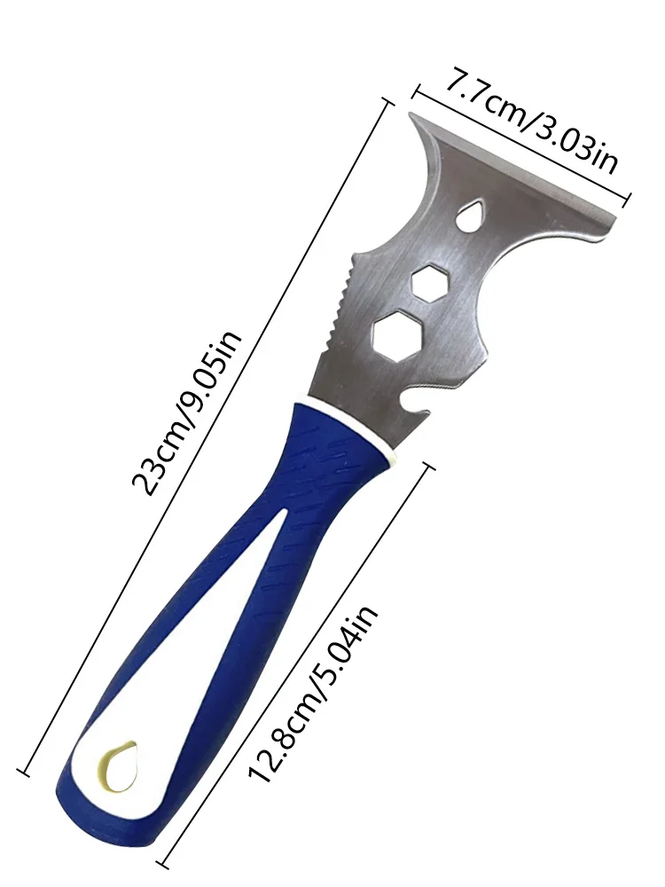 Cuchillo de masilla multiusos 15 en 1, herramienta de construcción de eliminación de pintura de acero inoxidable, abridor de latas de papel tapiz, bricolaje para el hogar