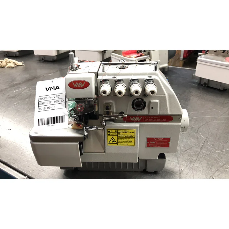 Macchina da cucire per collare Overlock industriale convenzionale a 4 fili 6000 Rpm