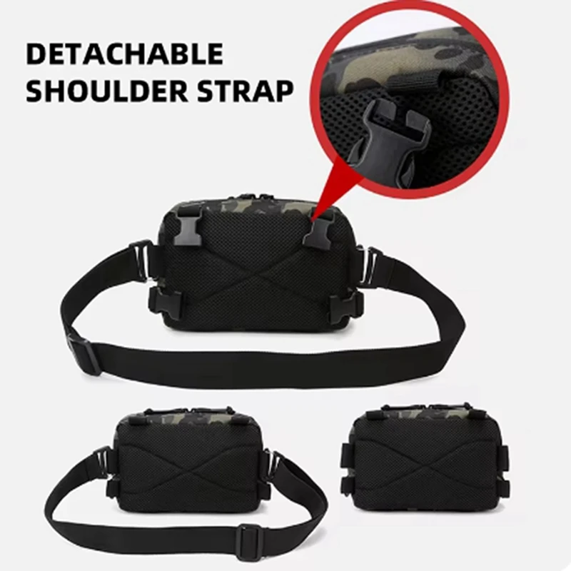 Hot AD-Fishing Tackle Bag Chest Sling Pack Backpack Sports Waist Pack With Fishing Lures For Camping Hiking EDC