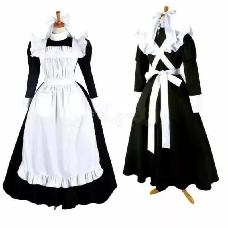 

Sissy black and white dress lockable cosplay maid custom cute transgender clothing