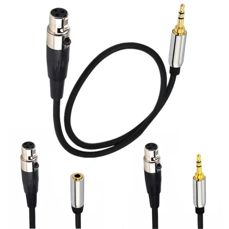 

3.5MM Stereo Audio Mini XLR Female 1/8 "TRS To 3 Pin Mini XLR Female Headphone Audio Cable