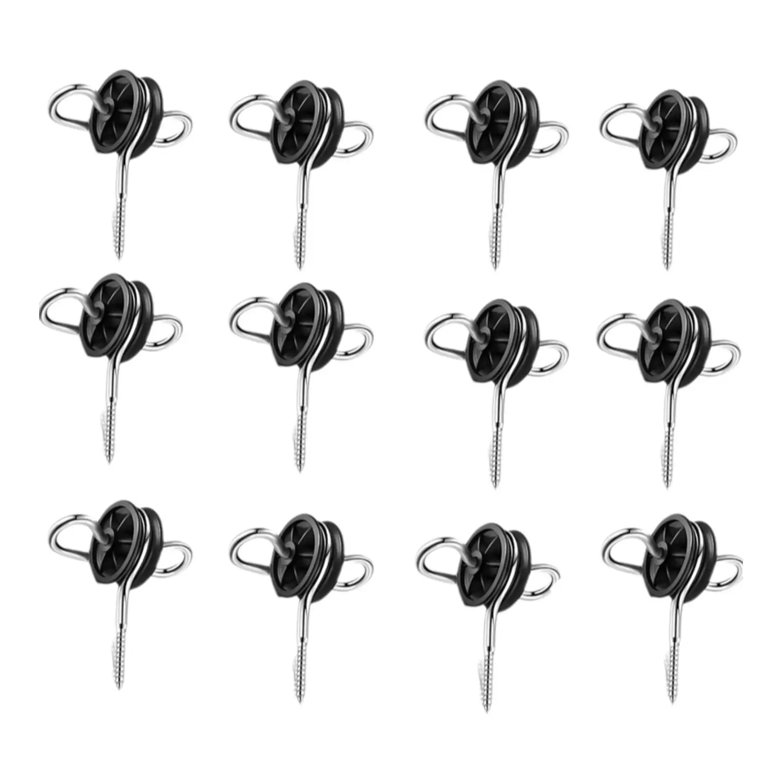 Electric Fence Wood Post Gate Handle Anchors Sturdy Double Hook Insulator Pack for Farm Use view 2