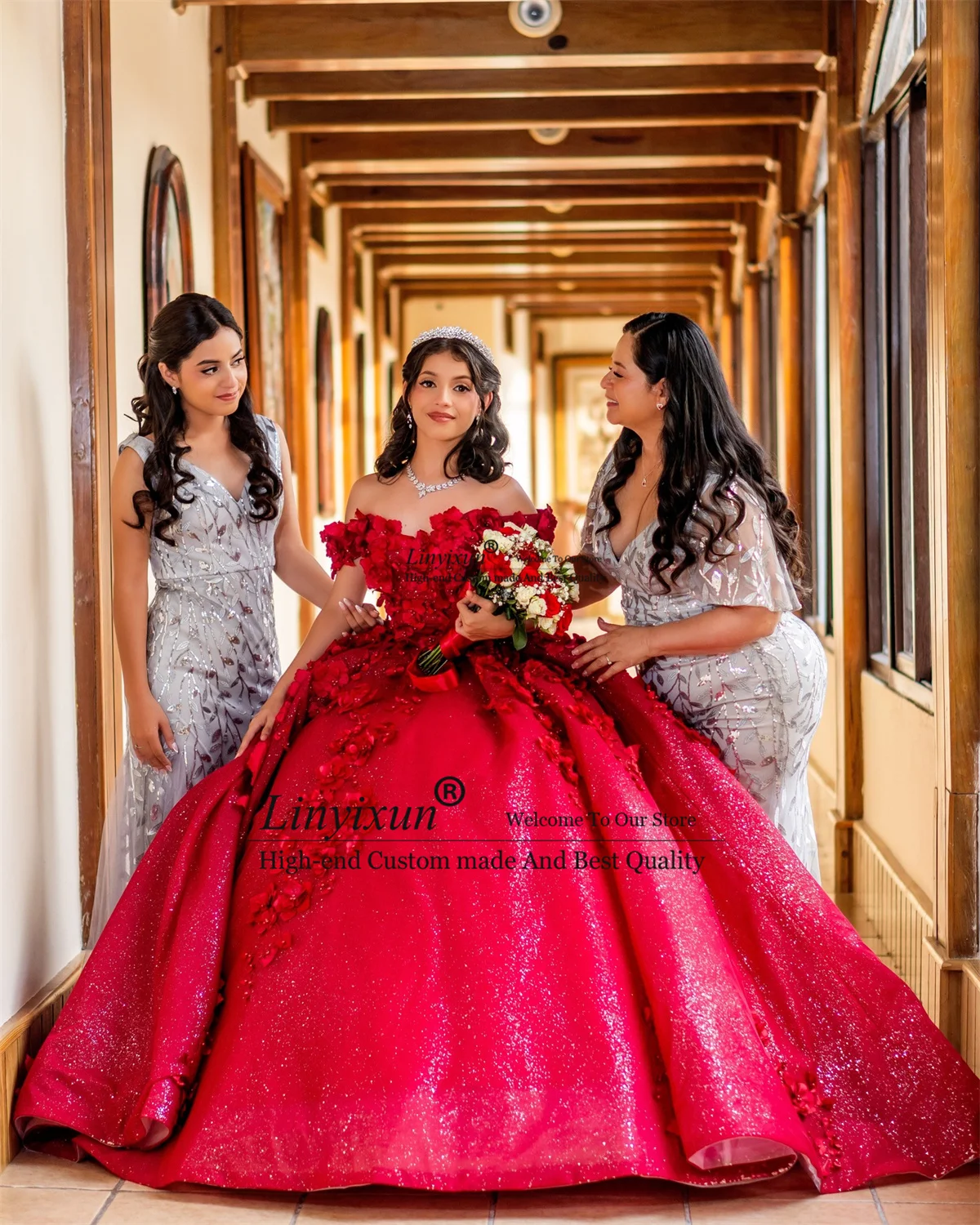 Vestidos De quinceañera mexicanos 3D Floars, apliques personalizados Lce Sweet 16, Vestido De fiesta De cumpleaños con corsé, Vestido De 15 XV Anos