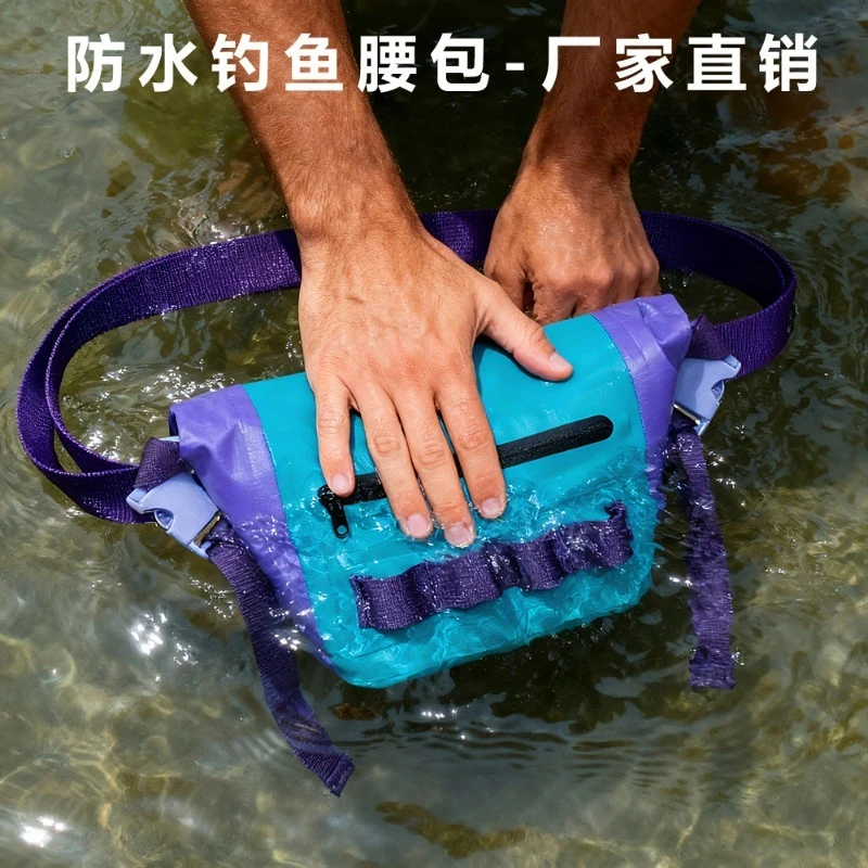 アウトドア登山やロッククライミング用防水ルアーウエストバッグ、多機能サイドクロスボディバッグ付き