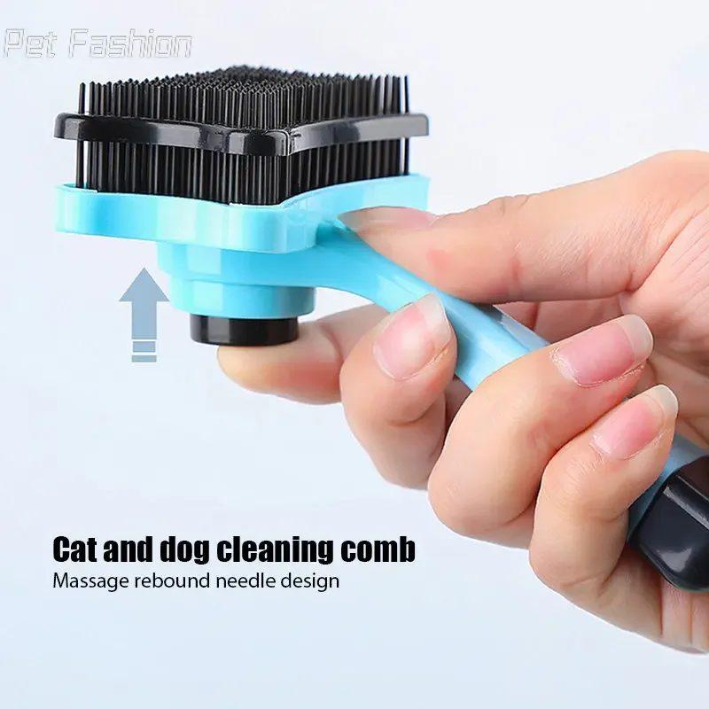 Pet Hair Removal Comb Dog Brush Self Cleaning Remove Hairs Slicker Comb For Cat Wool Brush Hair Remover Pets Cat Accessories