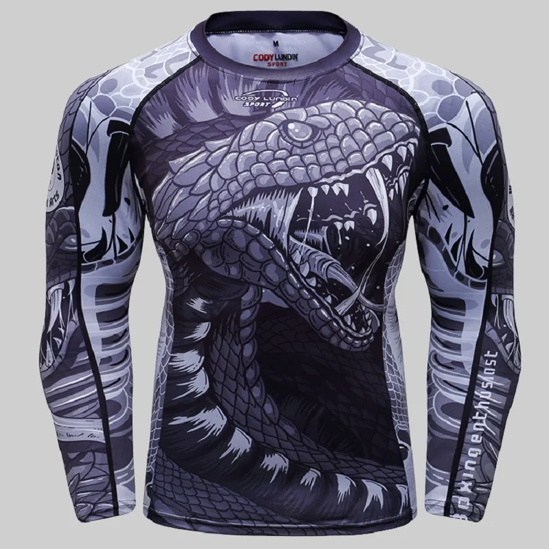 Manufacturer Rash Guard made custom Sublimated print Rashguard MMA Long Sleeves UV mens sportswear mens sport T shirt