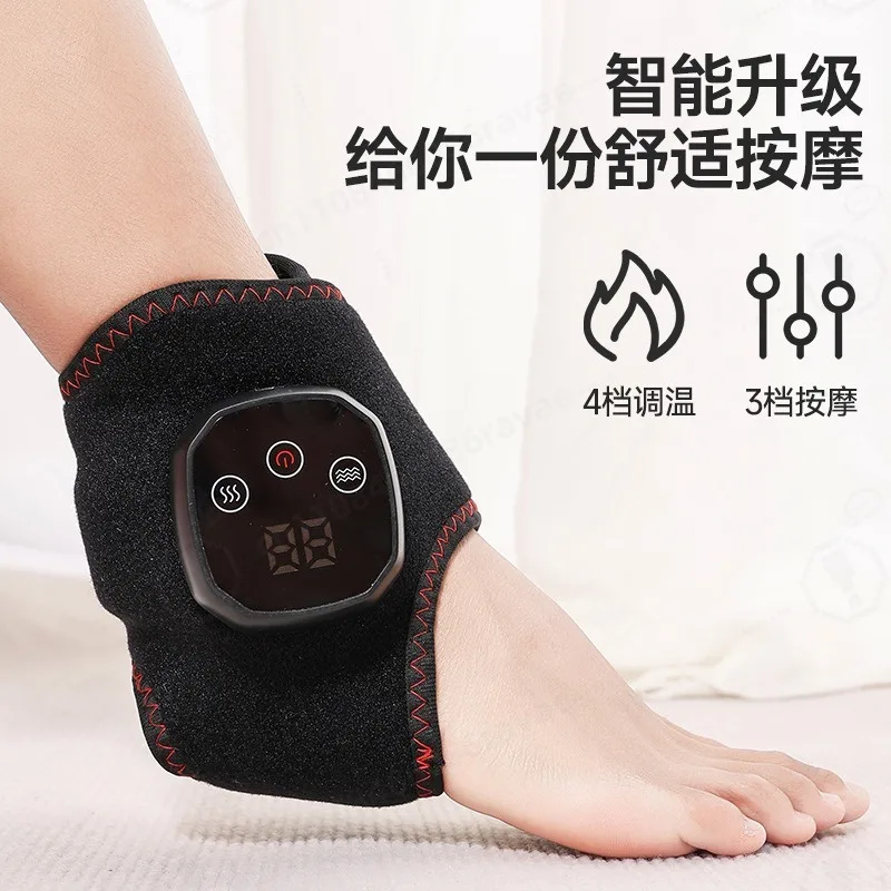 Smart Electric Heating Foot Ankle Massager, Vibration Warm Keeping Massage Device for Feet & Ankles Home Use