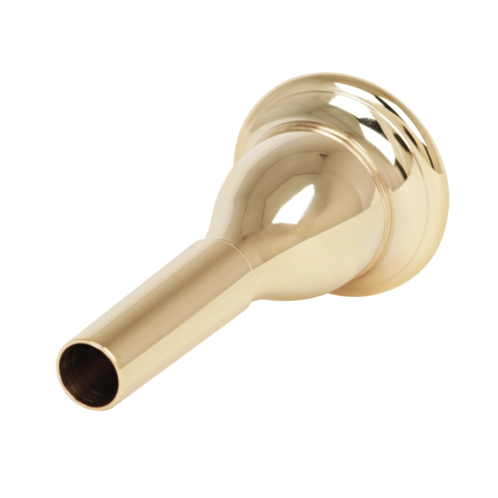 Tuba Mouthpiece Solid Durable Brass Construction Gold Plated Musical Instrument Accessories