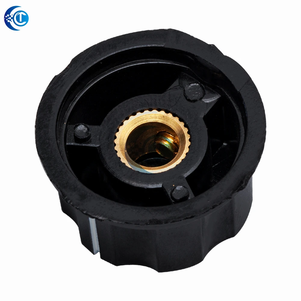 1 perilla de potenciómetro de baquelita interior de 6,4mm: tapa giratoria de MF-A03 para interruptores WH118, WX050 y RV24YN20S