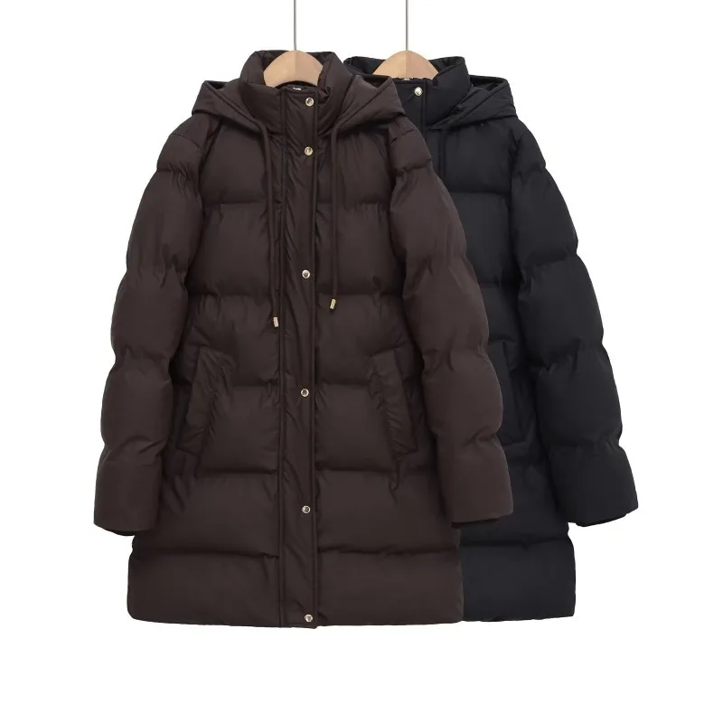 CharmChant femme manteaux d'hiver chaud vestes à capuche femme rembourrage manteau Parkas 2025 nouveau dans les vêtements d'extérieur à manches longues haut pardessus