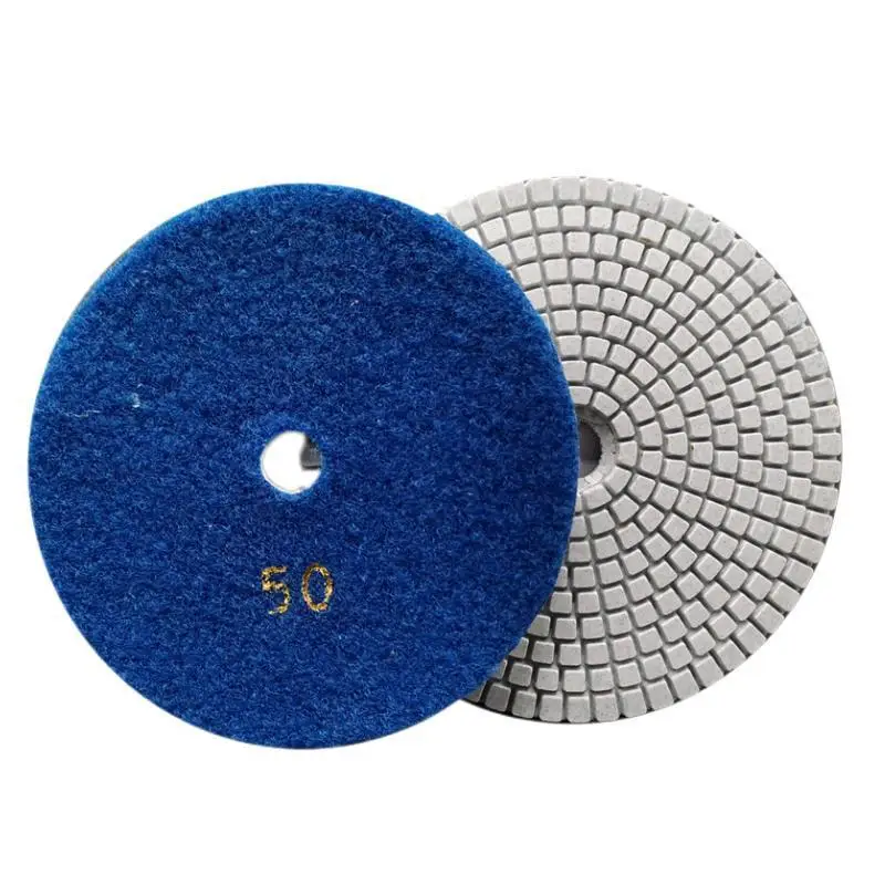 125mm Wet Diamond Polishing Pad 5 Inch Flexible Grinding Disc For Granite Marble Stone Concrete Floor Sanding Disc Polish Tools