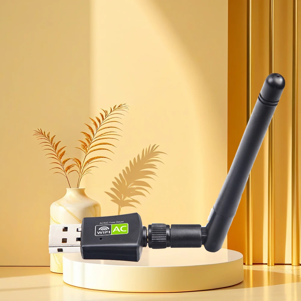 

Free Driver 600Mbps 5/2.4Ghz Network Cards Wifi Adapter USB Dual Band LAN Antenna Dongle Wifi for Win 7 8 10 RTL8811