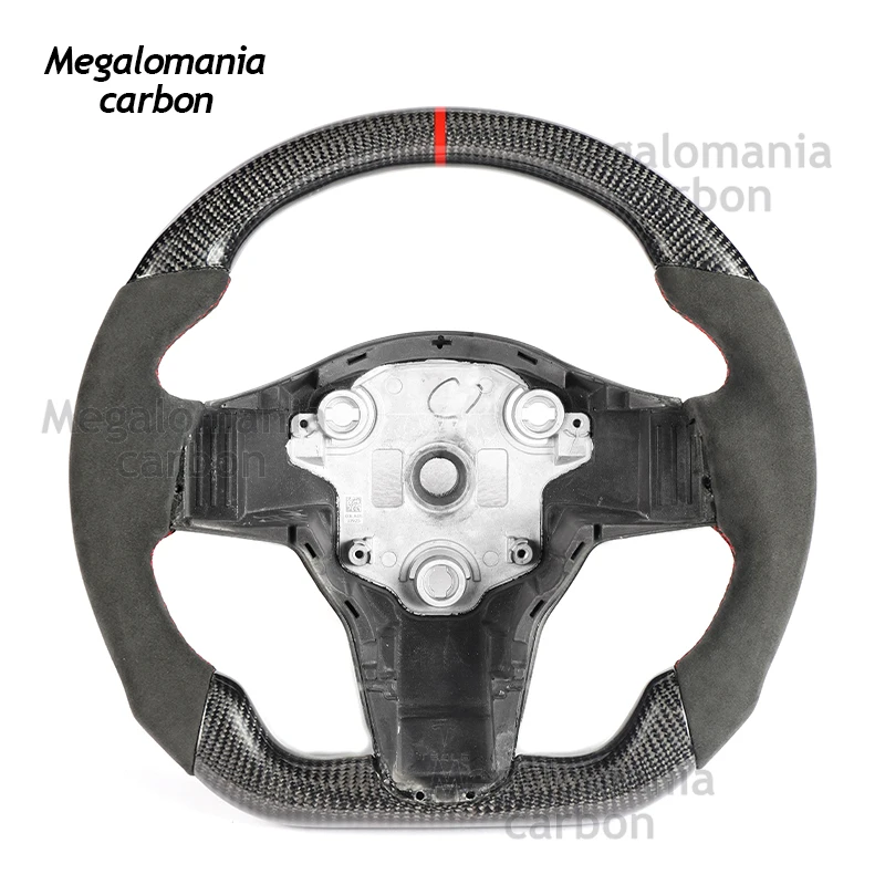 

Carbon Fiber Steering Wheel For Tesla ModelY S Model 3 Steering Wheel Weight 2020 2021 2022 2023