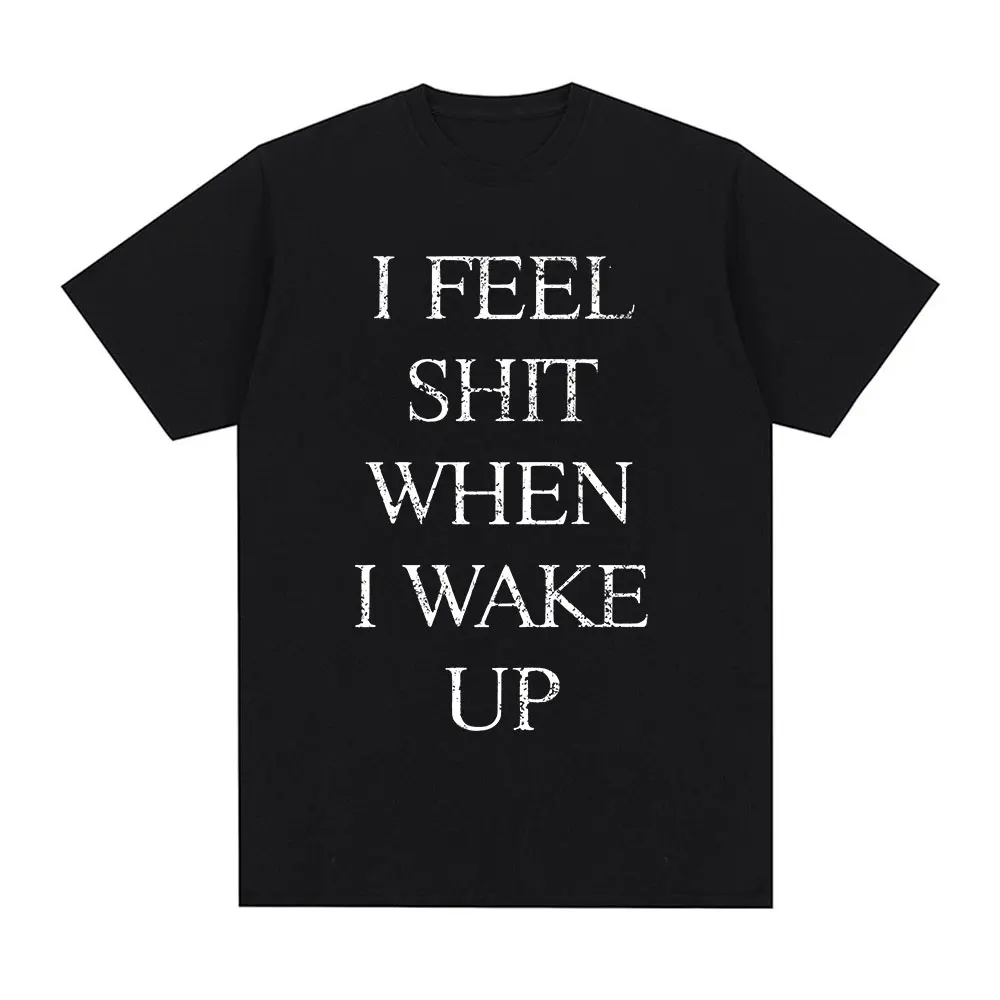 Camisetas Yungblud I Feel Shit When I Wake Up, ropa para hombre, camiseta de manga corta de Hip Hop a la moda, camiseta informal de algodón, ropa de calle