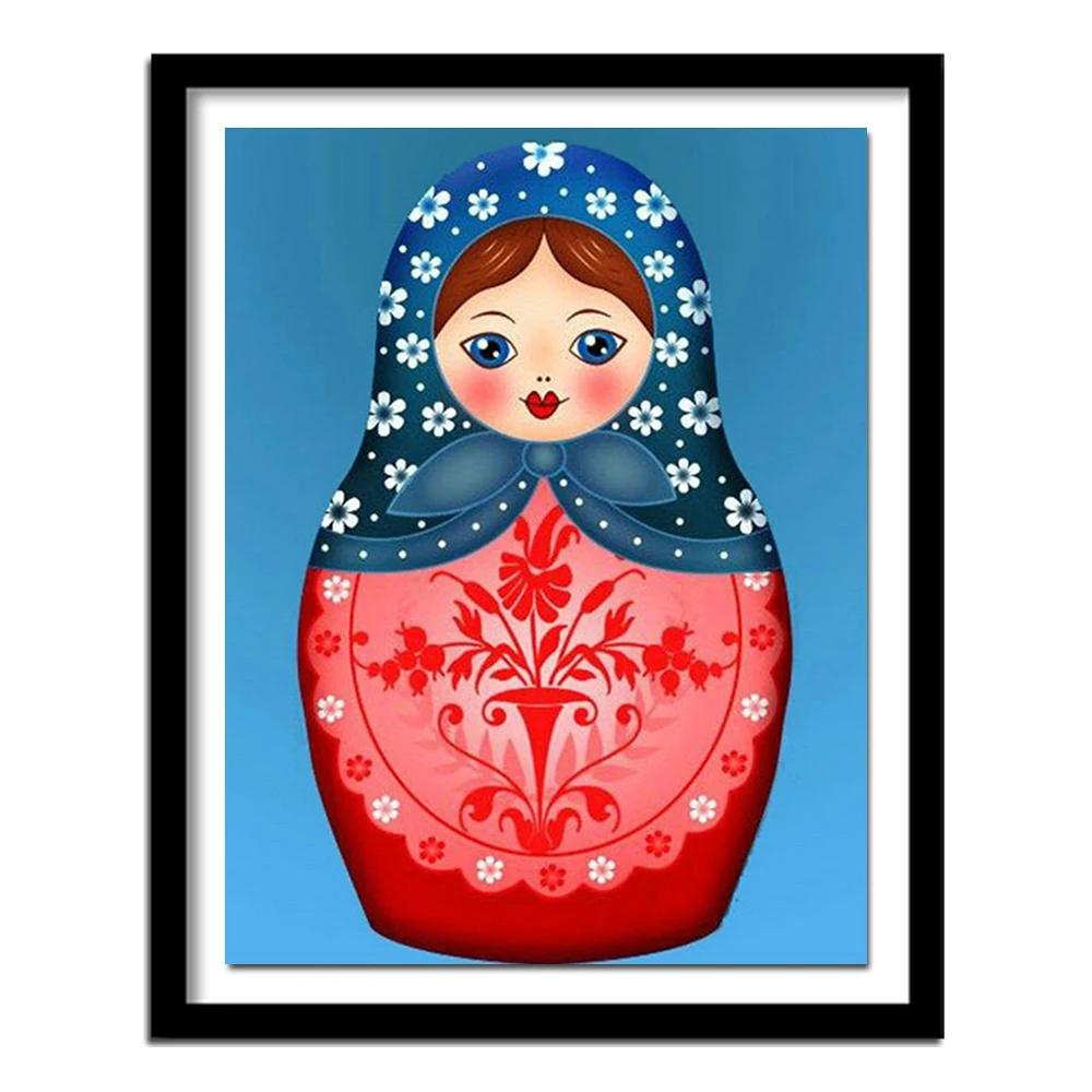 5D DIY Diamond Embroidery Russian Matryoshka Doll  Pictures Diamond Painting Cross Stitch Kits Home Decoration