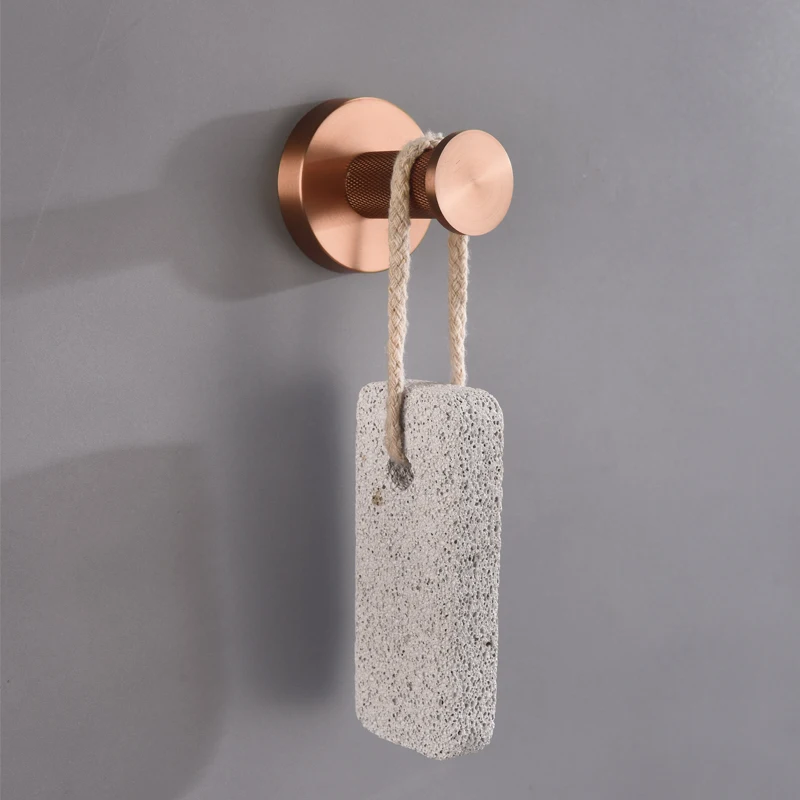 Brushed Rose Gold  Accessories Set Toilet Brush Holder Toilet Paper Holder Towel Bar Rail Rack Hanger Hook Soap Dish Hardware view 6