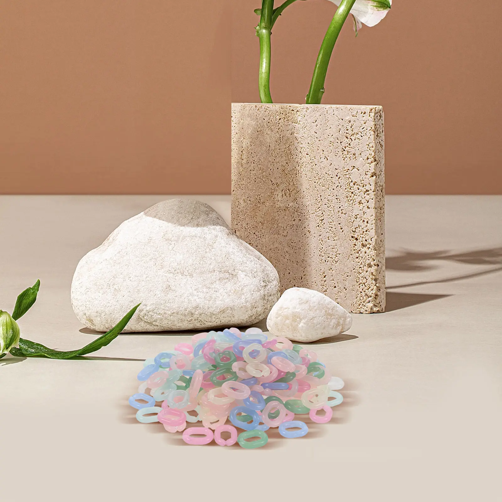 600Pcs Acrylic Chain Links 14x20mm Detachable Connectors for Handbag Purse Straps Acrylic Linking Rings DIY Oval Chain Links