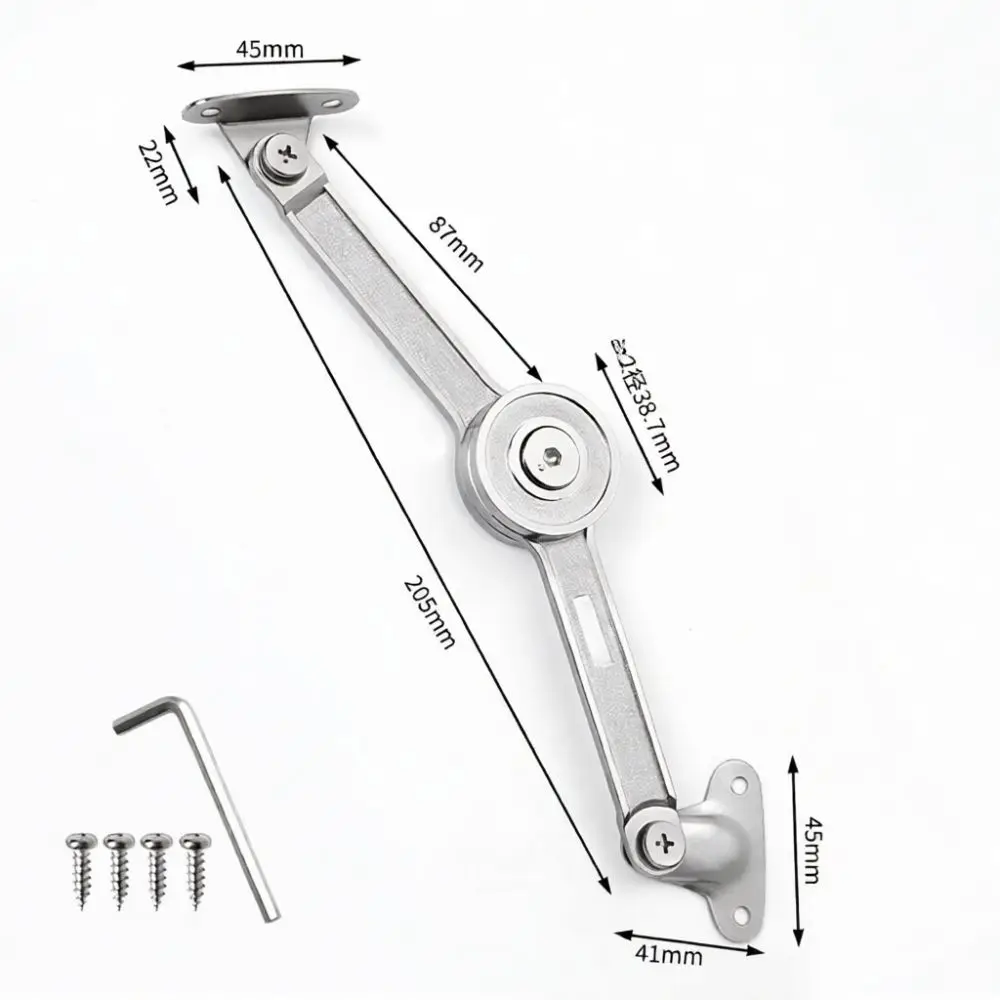 Zinc Alloy Cabinet Door Support For Haidibosi Hydraulic Damper Hinge Mechanical Soft Close Stay Furniture Lid Hardware Fitting