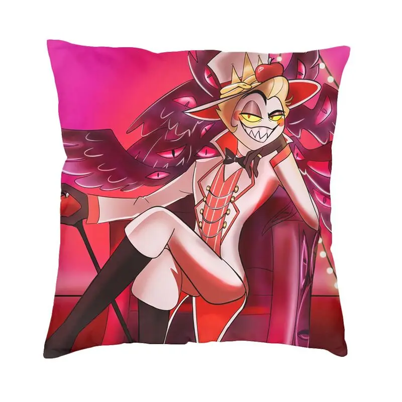 Custom Hazbins Anime Animation Hotel Square Throw Pillow Cover Home Decorative 3D Two Side Printing Cushion Cover for Sofa