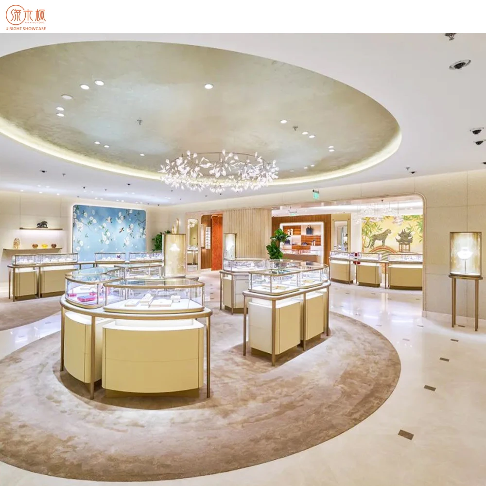 Luxury Brand Glass Jewellery Display Cabinet Custom Design Watch Display Stand for Shop Furniture