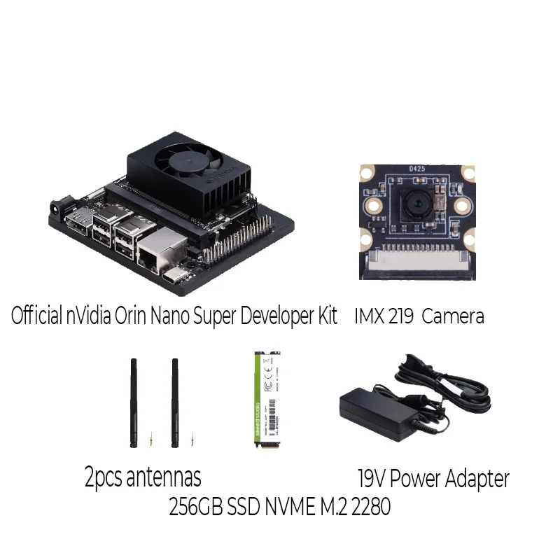 For NVIDIA Official Jetson Orin Nano Super Developer Kit 8GB 67 TOPS AI Performance Module WiFi USB 3.2 Gen 2 Port M.2 Key M