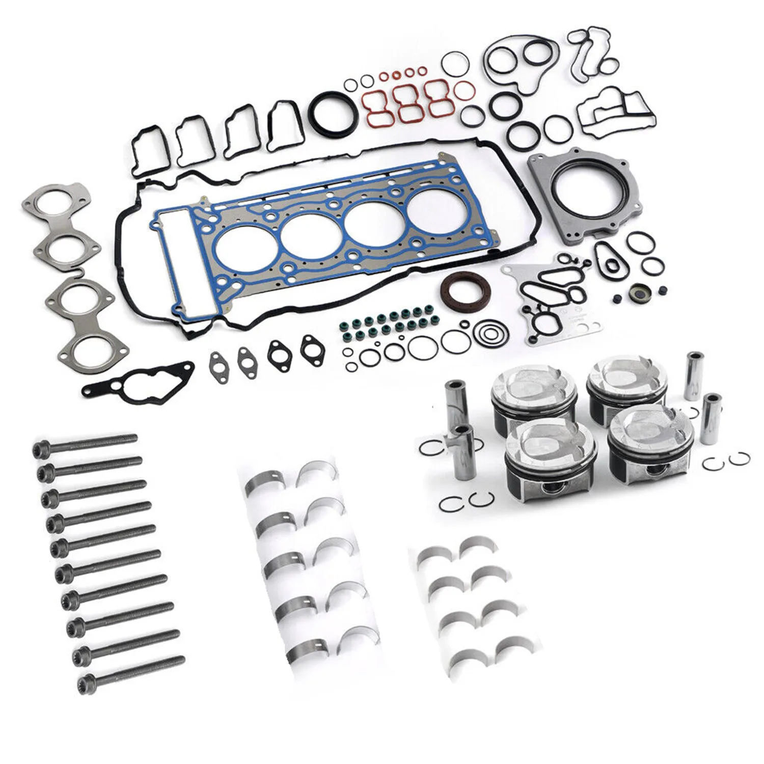 

Engine Rebuilding Bearings Gasket Set For Mercedes-Benz C200 E200 CGI SLK250 W204 M271 1.8L 2710305017 2710300324 Car Parts