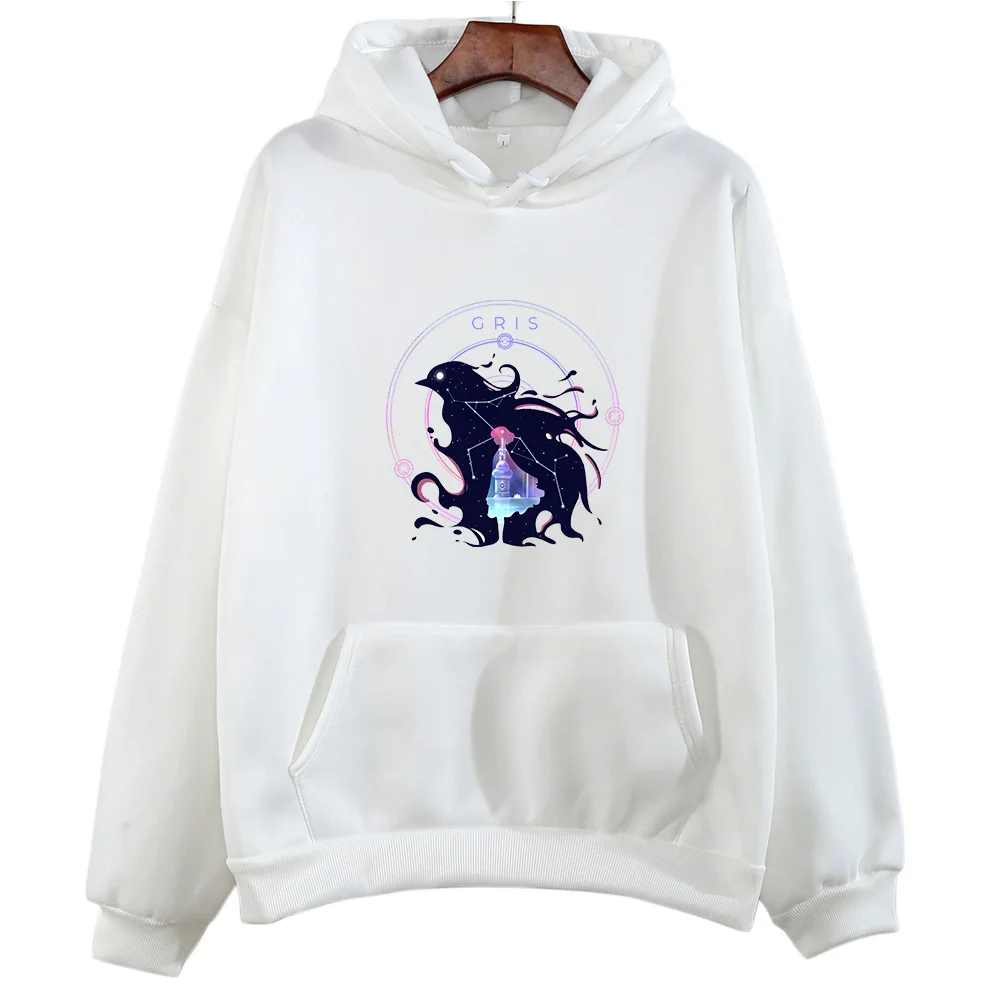 Gris Raven Sense of Design Graphic Hoodies Long Sleeve Casual Sweatshirt Autumn Women/men Fleece Clothing High Quality Pullovers