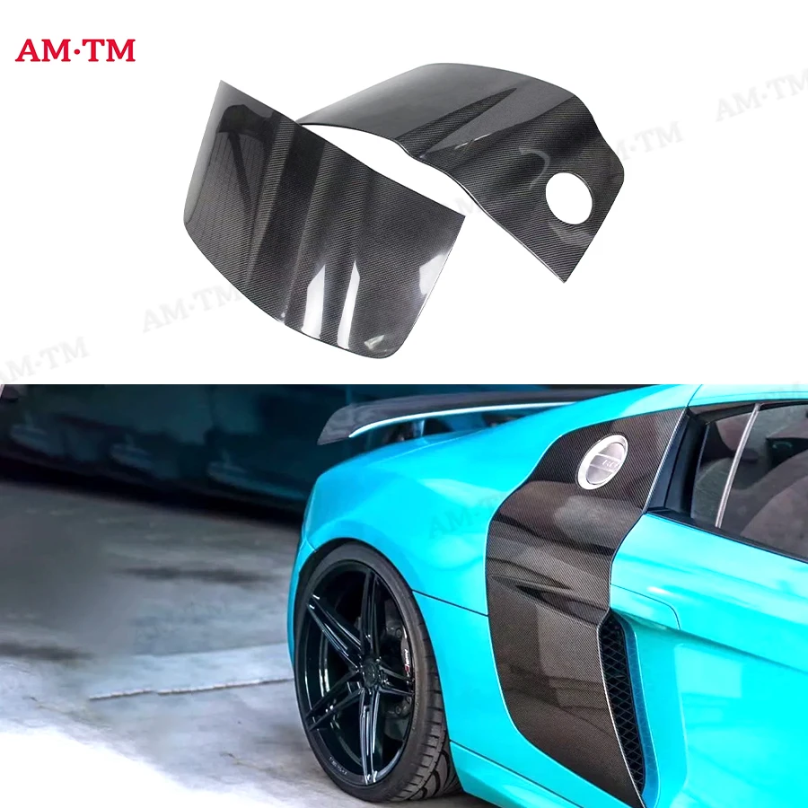 

For Audi R8 V8 V10 2008 - 2015 Car Side Door Fender Trim Cover Carbon Fiber Upgrade Body kit Car Accessories