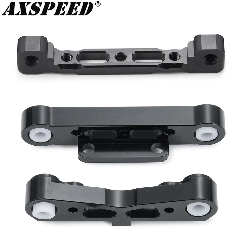 AXSPEED-brazo inferior delantero y trasero de aluminio, bloque fijo, montaje de enlace de suspensión para Kraton,Senton,Typhon,Talion 1/8, piezas de coche de camión RC