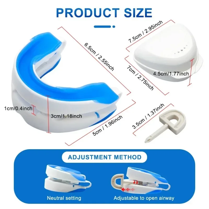 Adjustable Anti Snoring Mouth Guard Anti-Snoring Mouthpiece Sleeping Devices Bruxism Snoring Stopper Improve Sleep Mouthpiece