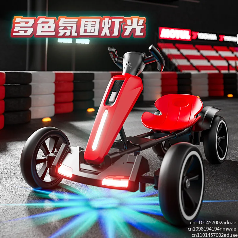 Kart para niños, coche de control remoto eléctrico  cuatro ruedas plegable  alta potencia sin instalación, puede sentarse