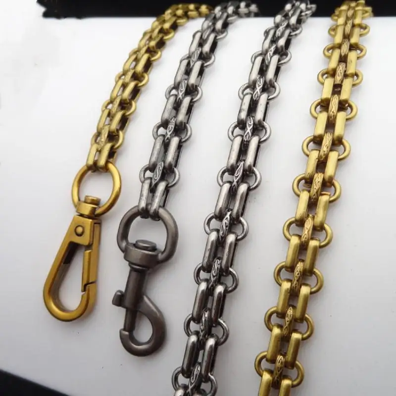 

12.0mm Women Chain Metal Bag Strap with Clasp Several Line Bag Chain Part DIY Craft Accessories Handbag Hardware High Quality