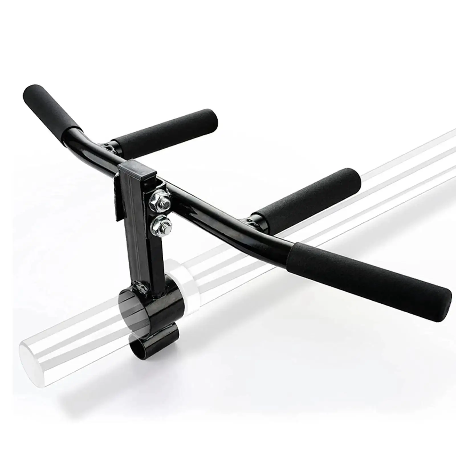 T Bar Row Landmine Attachment Lightweight Easy to Install Straight Grip for Barbell Home Gym Pull Ups Triceps Strength Training