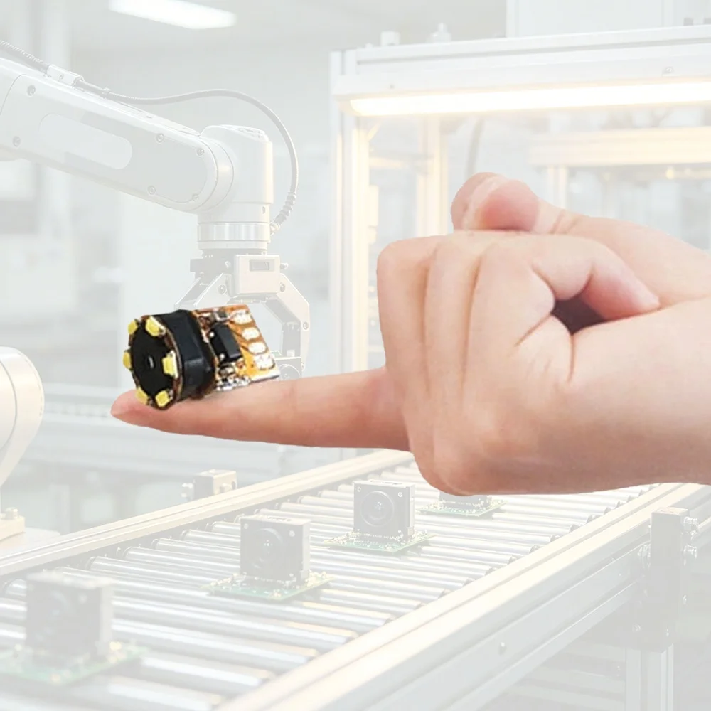 7mm CVBS Camera Module 0.3MP CMOS Sensor 6 LED Lights 62 Degrees Macro Focus AV Output for Visual Earpick Ear Cleaning