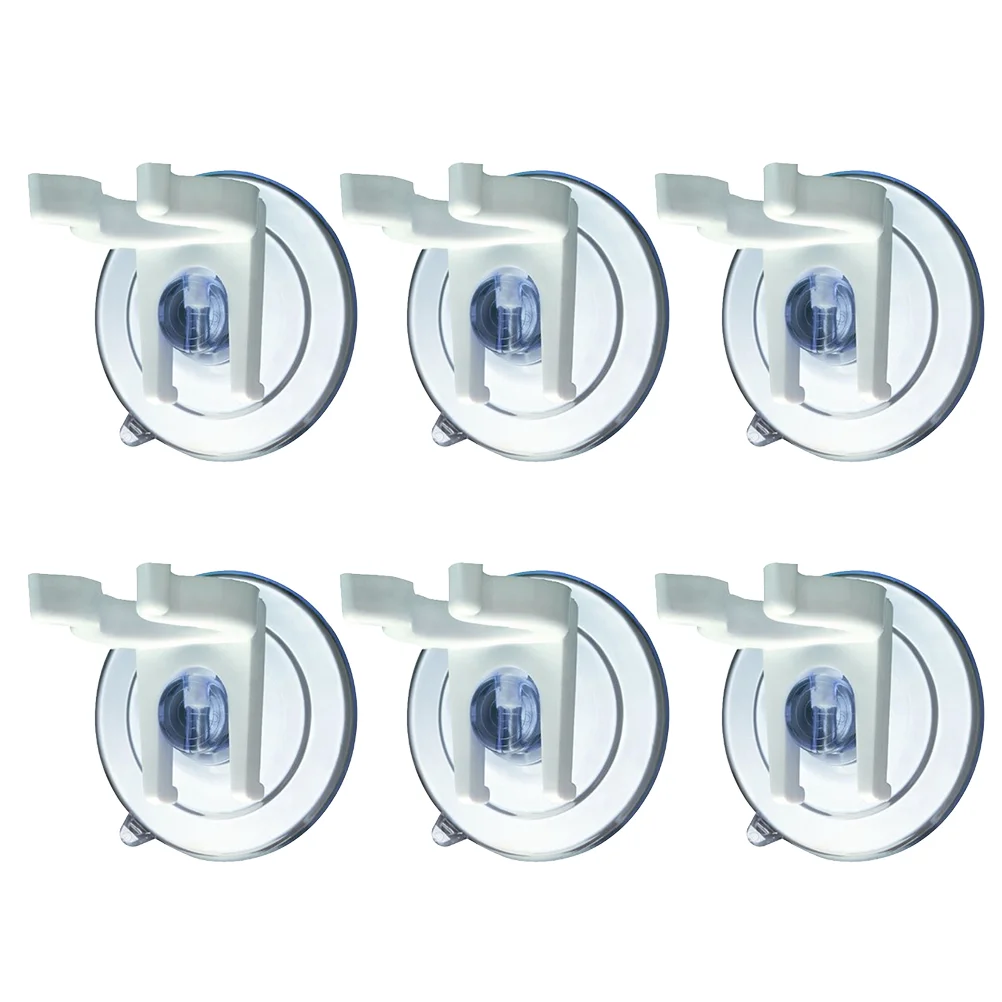 

8pcs Convenient Suction Cup Clip Electronic Light Sucker Clip LED Light Holder for Home Party (White)