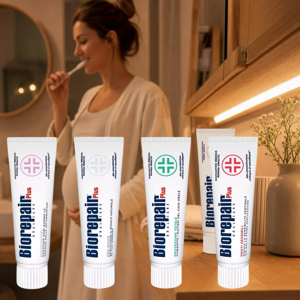 Italian Bio-Repair Toothpaste Anti-Allergy Bright White Multi-effect Removes Odor Natural Repair Remove Smoke Stains Toothpaste
