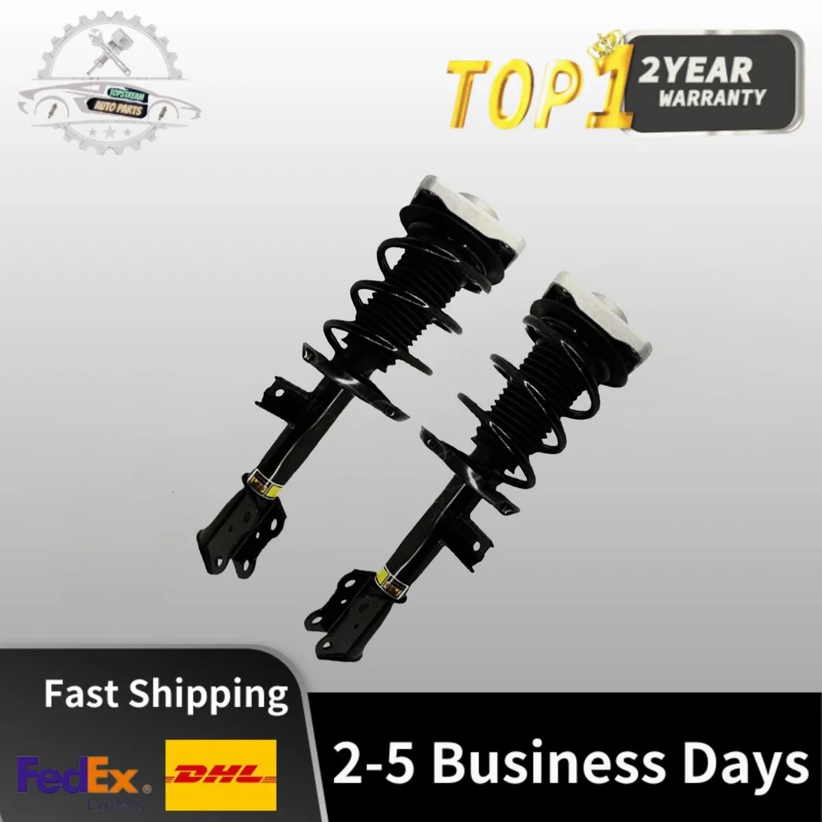 

2×Front Shock Absorber Assys Fit Mercedes C117 W156 W176 GLA250 CLA250 2014-20