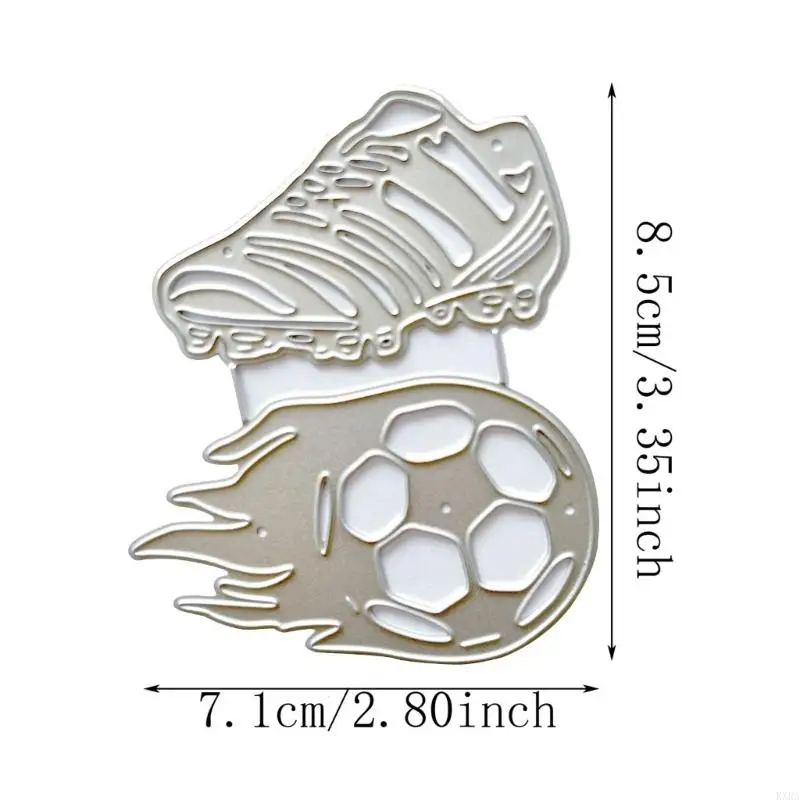 Kxra Football Metal Rutcure Dies Scrapbooking Stencil Die Cuts Card, выборная DIY