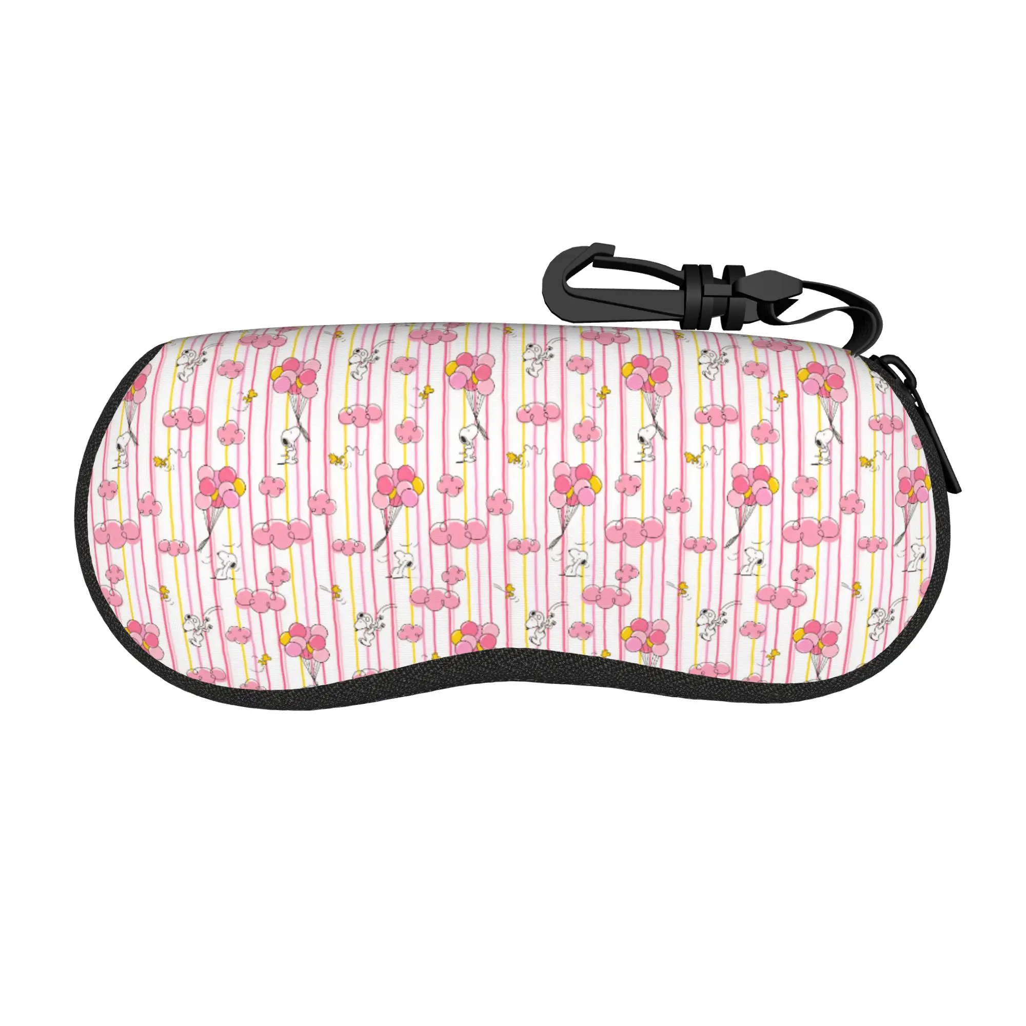 Snoopy Woodstock Cartoon Beagle Eyeglass Glasses Case Women Men Soft  Sunglasses Protective Pouch view 3