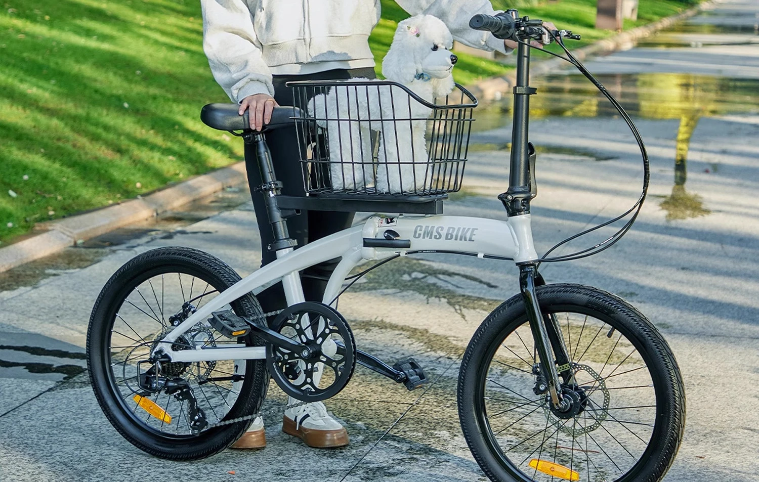 

Кошки, собаки и домашние животные, складная велосипедная тележка, прогулка для собак, сверхлегкая регулируемая скорость из алюминиевого сплава с собачьим велосипедом