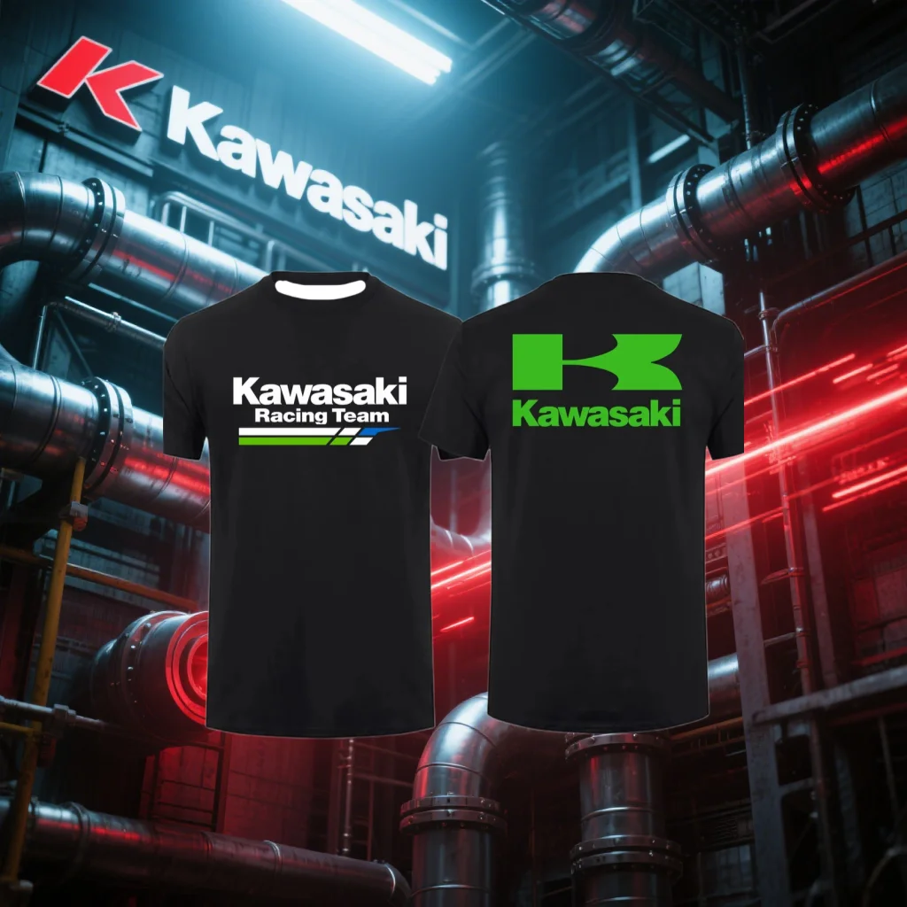 

Men's T-shirt Kawasaki Motorcycle T-Shirt Riding T-Shirt Sunscreen Fast Drying Sweat Absorbing 3d Print T-shirt Summer T-Shirt